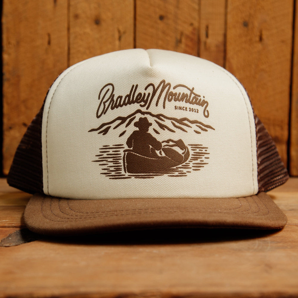 
            
                Load image into Gallery viewer, Canoe Trucker Hat Bradley Mountain 
            
        