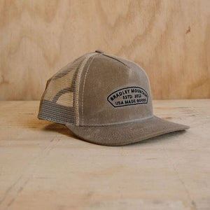 Arch Trucker Hat - Tan Bradley Mountain 