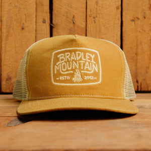 Campfire Trucker Hat - Whisky Bradley Mountain 