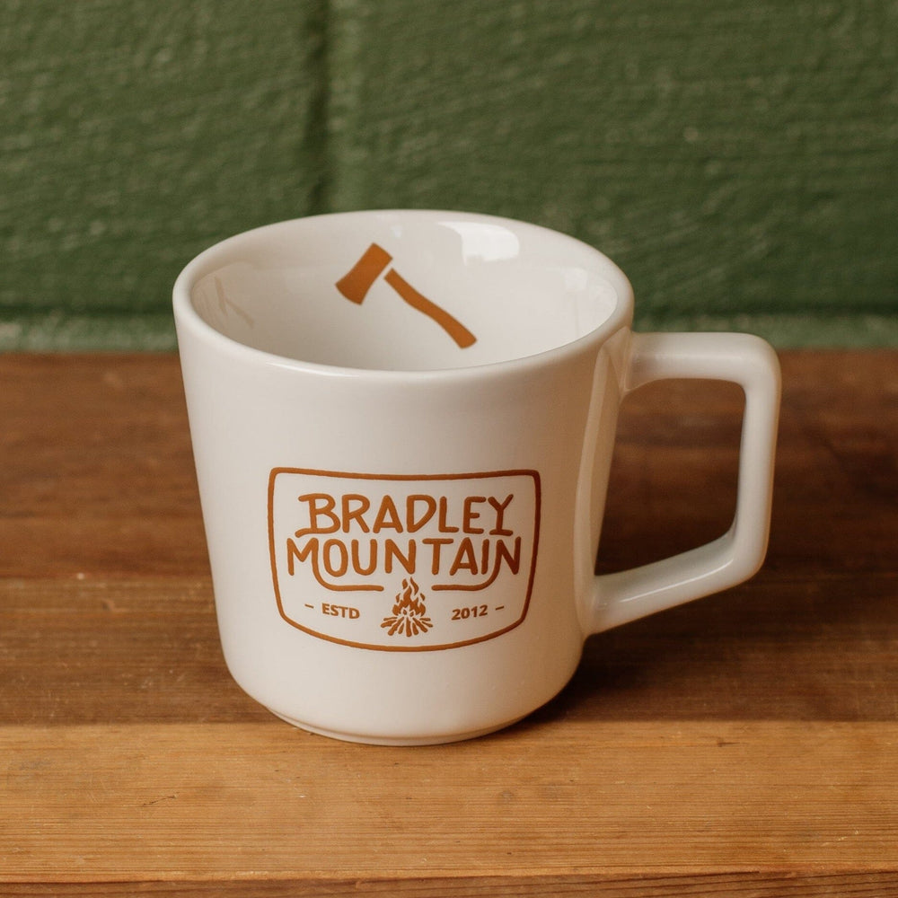 Diner Mug - White Bradley Mountain 