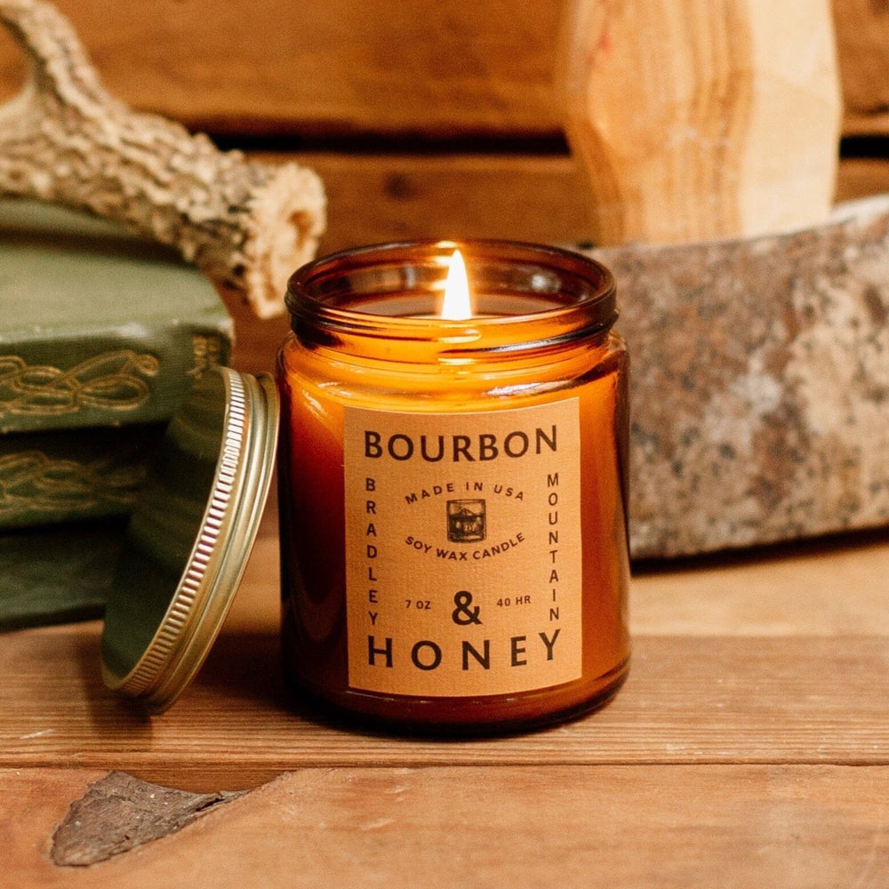 Bourbon & Honey Candle Bradley Mountain 