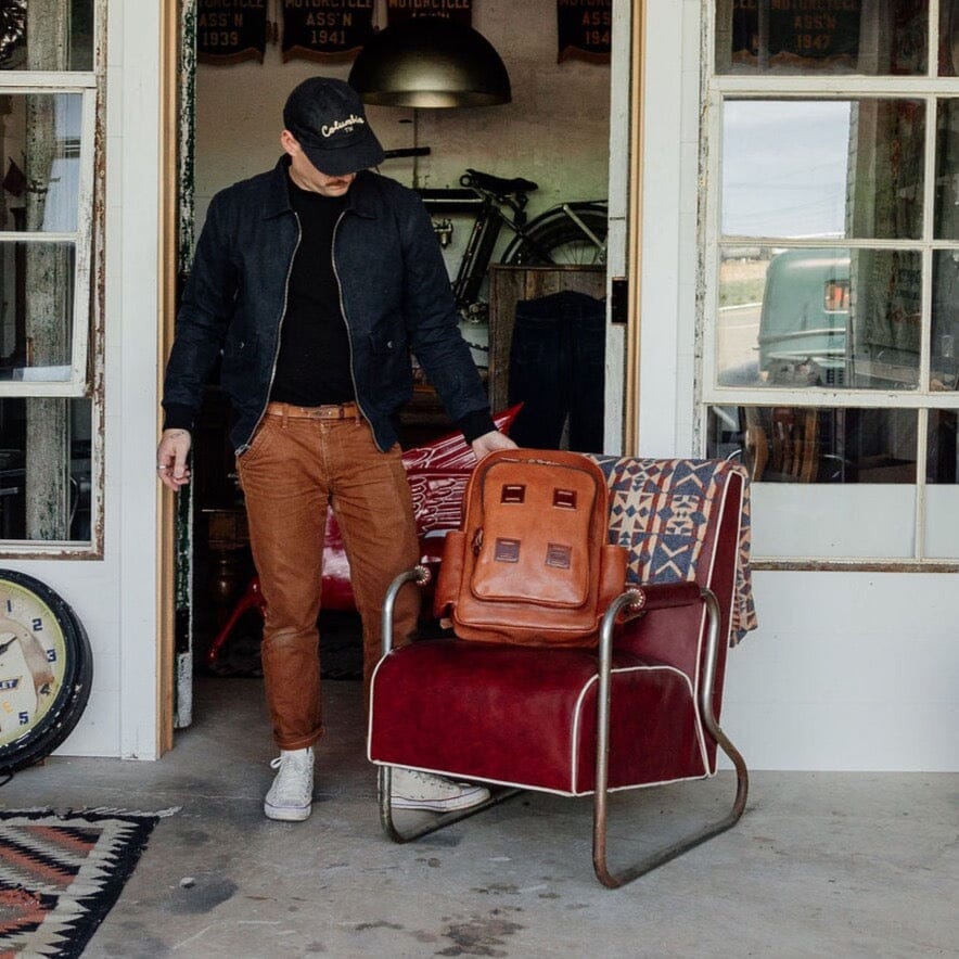 Leather Rover Backpack - Brown Bag Bradley Mountain 