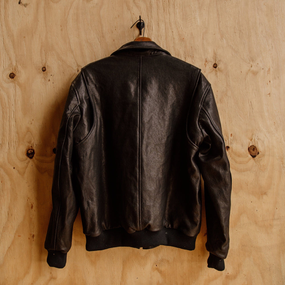 G-1 Leather Bomber - Black Bradley Mountain 