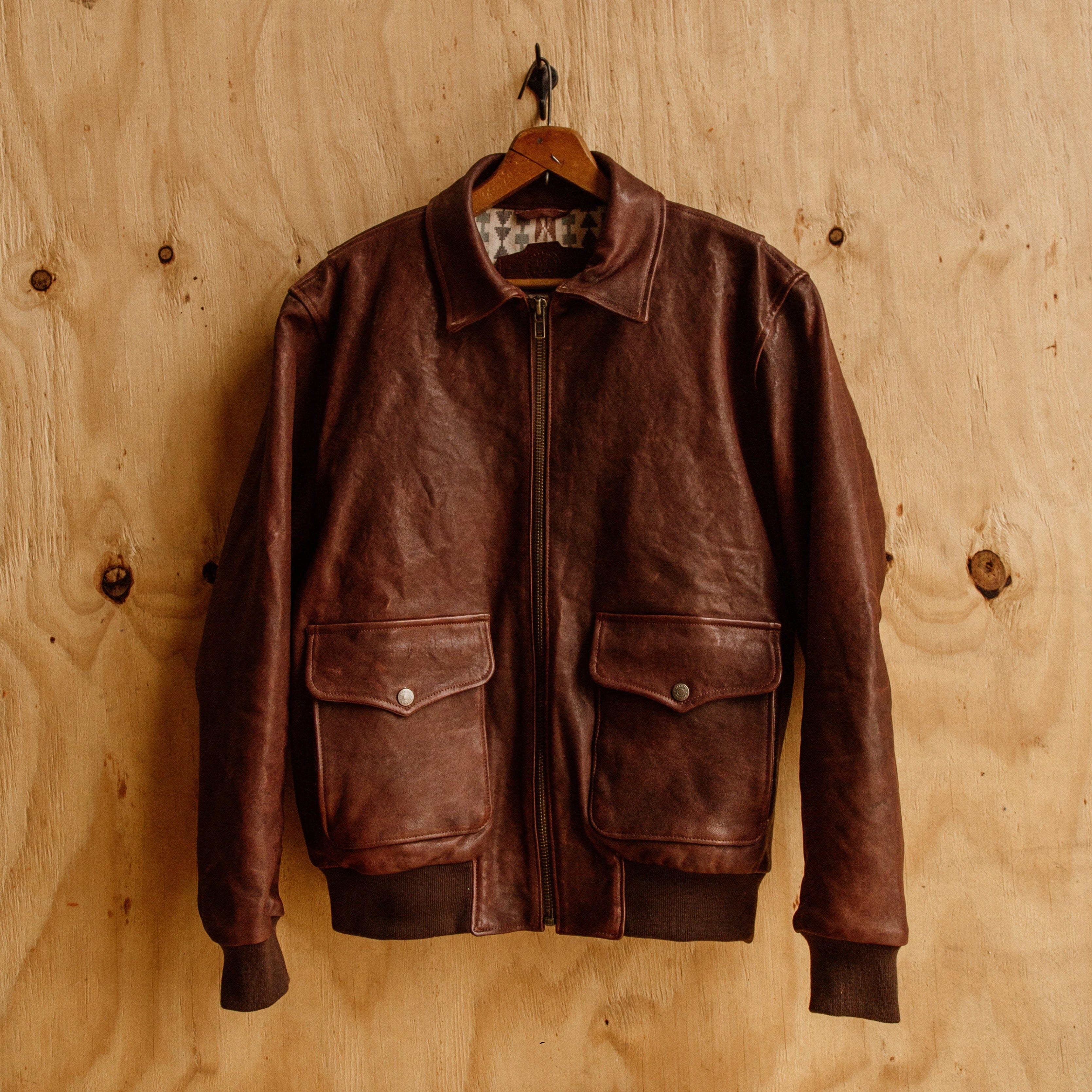 G-1 Leather Bomber - Cognac – Bradley Mountain