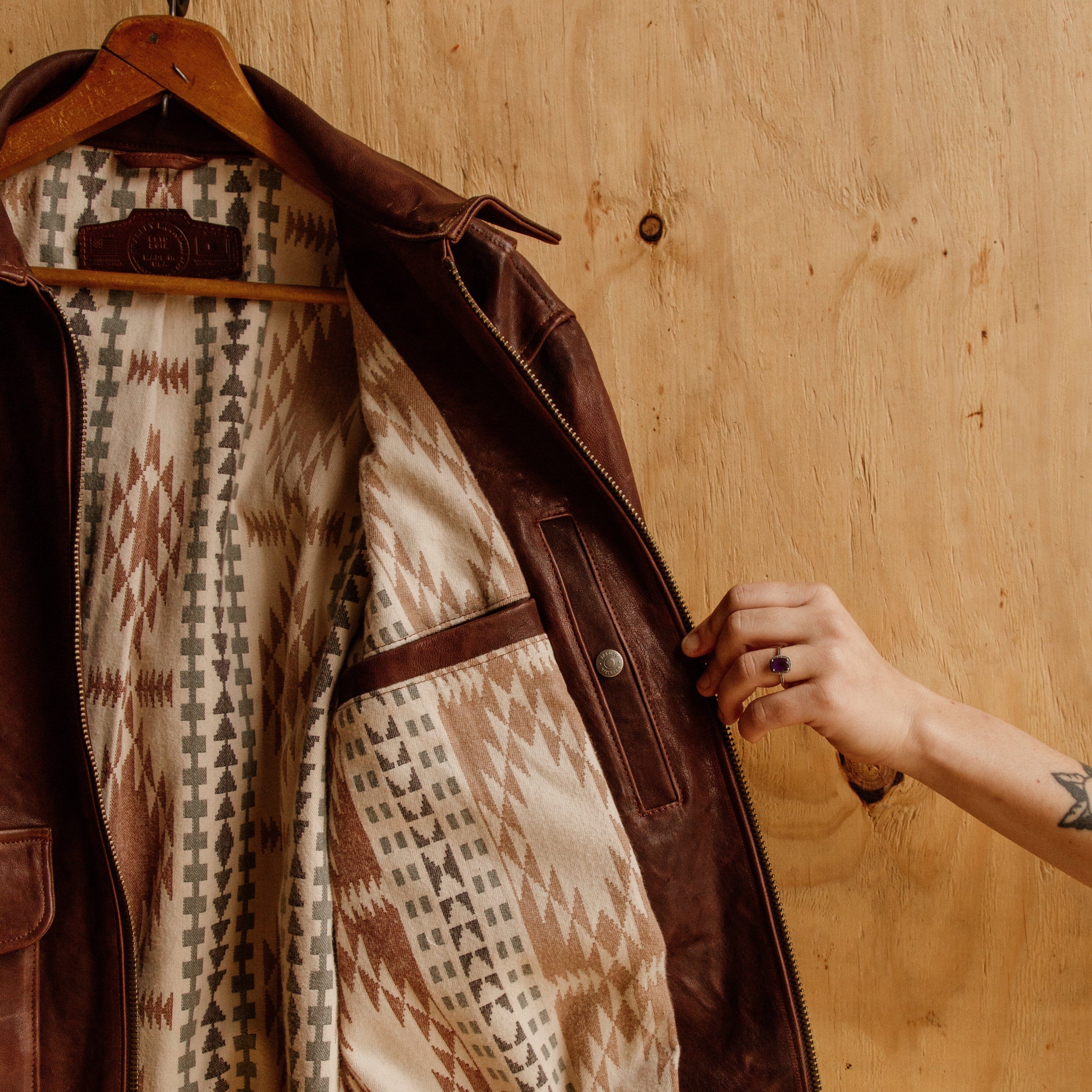 G-1 Leather Bomber - Cognac – Bradley Mountain