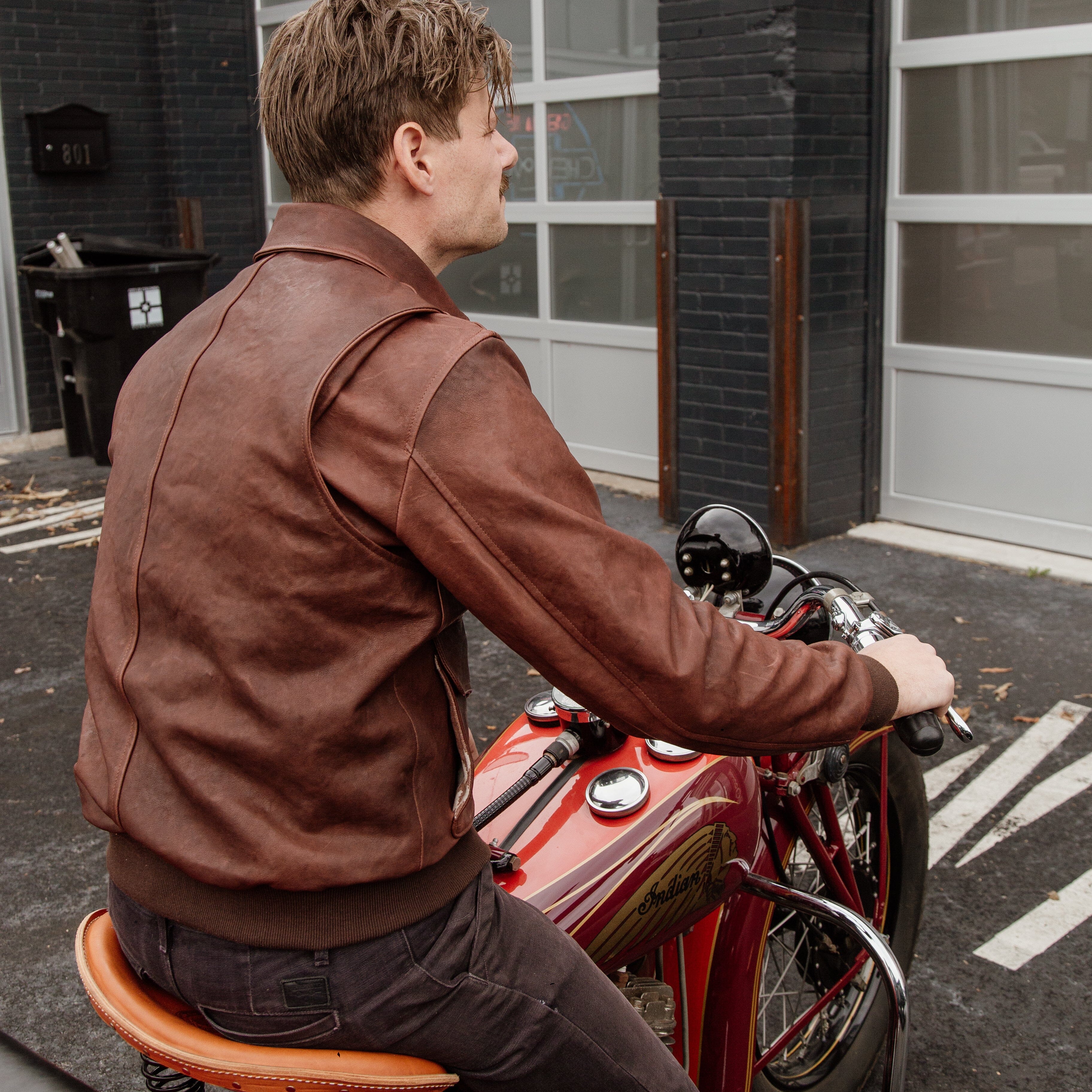 G-1 Leather Bomber - Cognac – Bradley Mountain