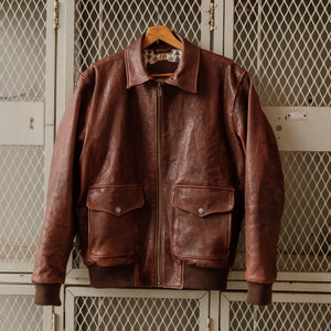 G-1 Leather Bomber - Cognac Bradley Mountain 