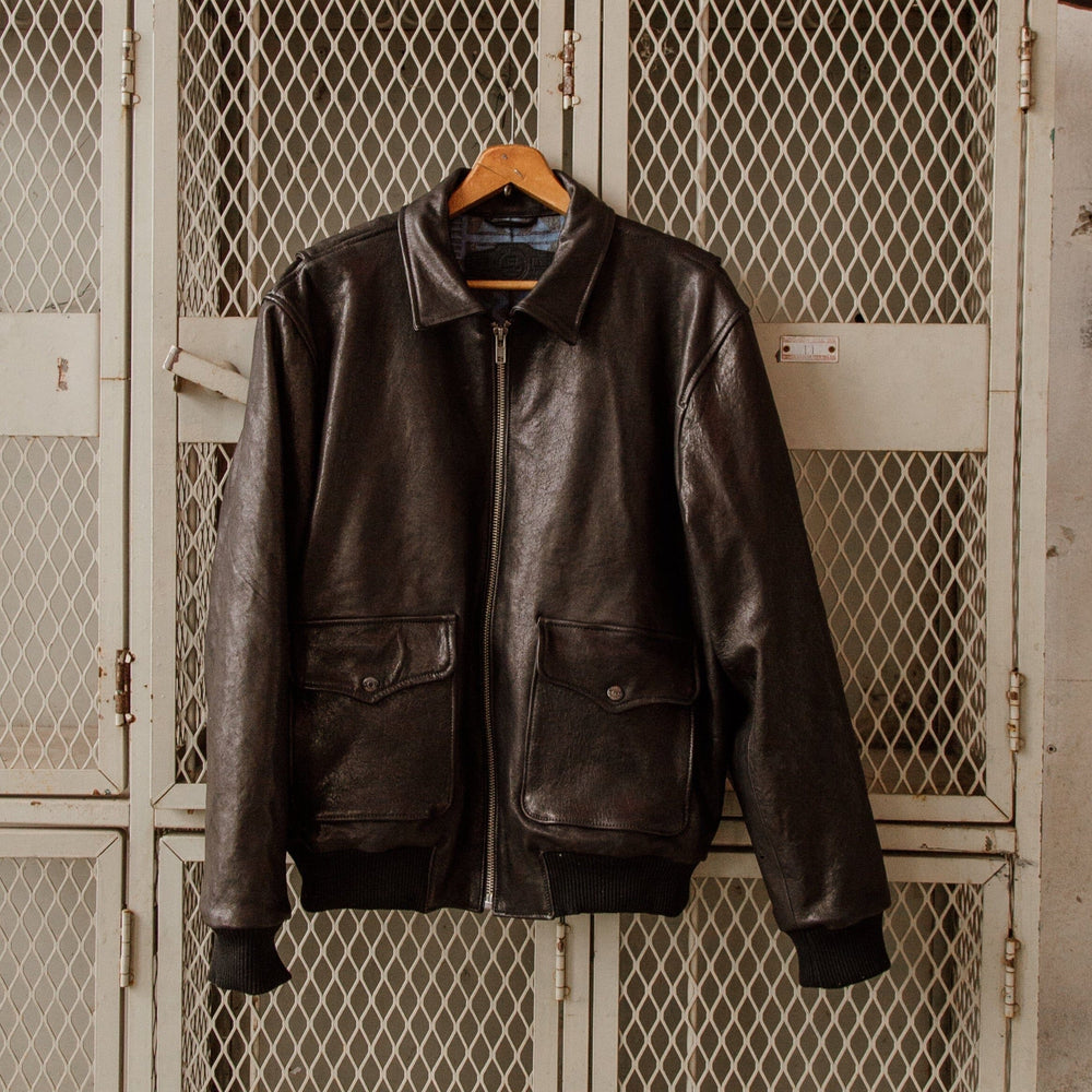 G-1 Leather Bomber - Black Bradley Mountain 