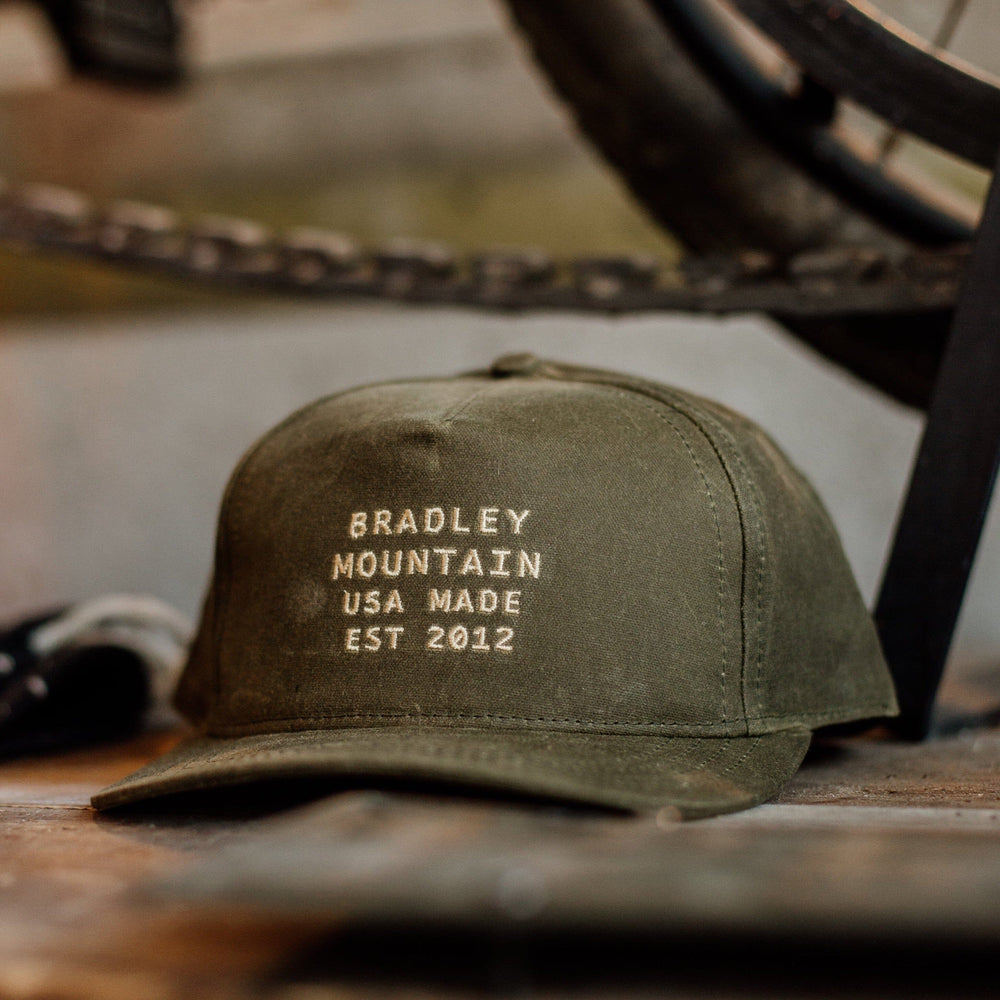 Heritage Trucker Hat - Olive Bradley Mountain 