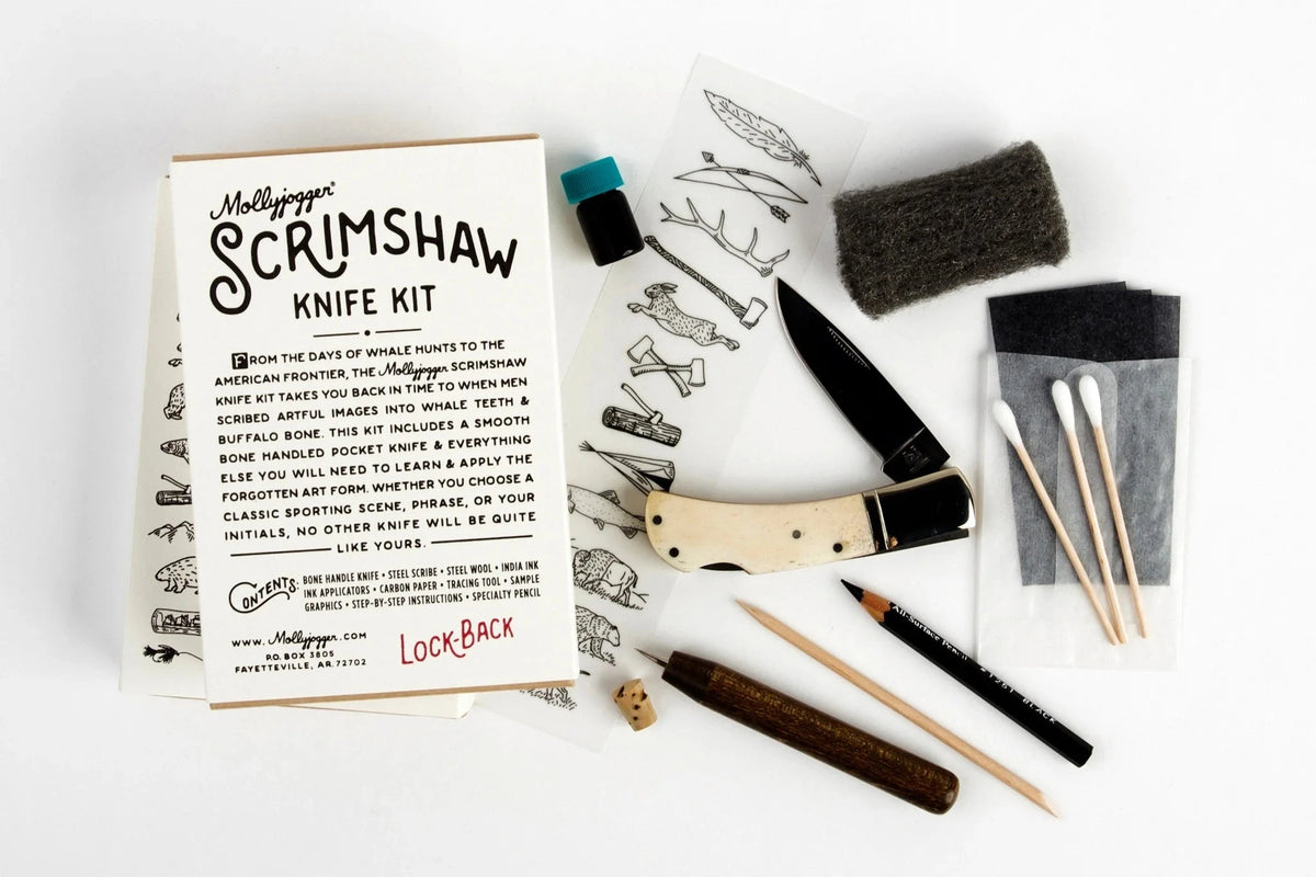 Scrimshaw Lockback Knife Kit Bradley Mountain 