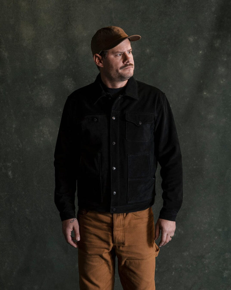 Suede Cabin Jacket - Black Bradley Mountain 