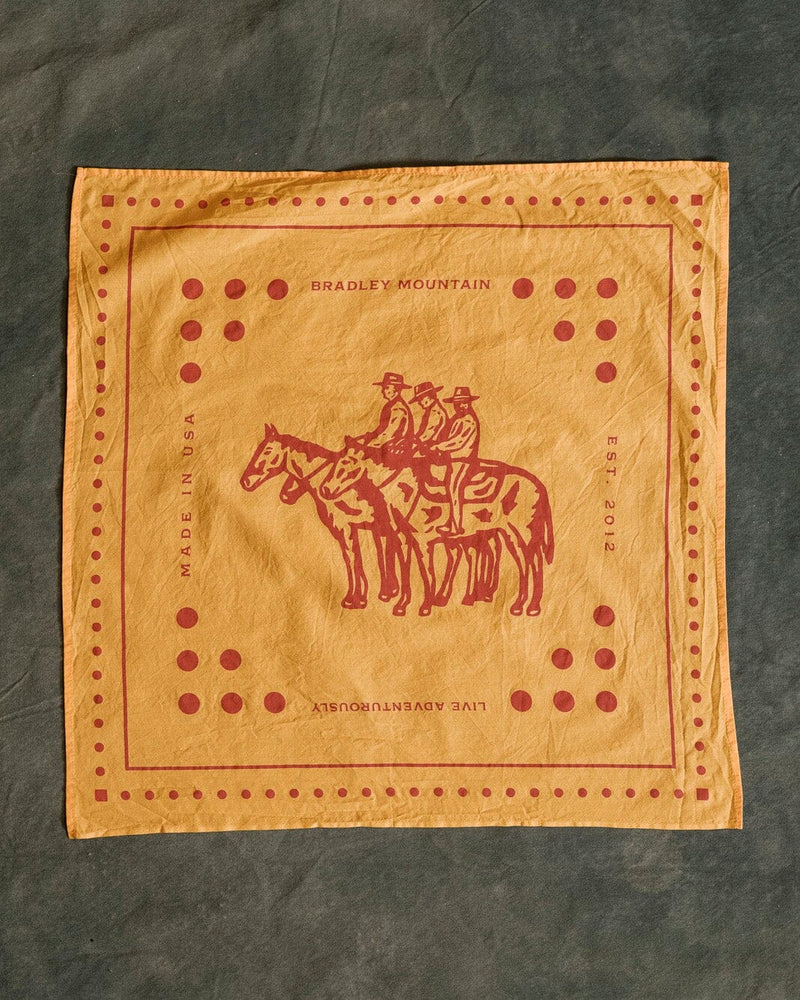 Wrangler Bandana - Gold/Red Accessories Bradley Mountain 