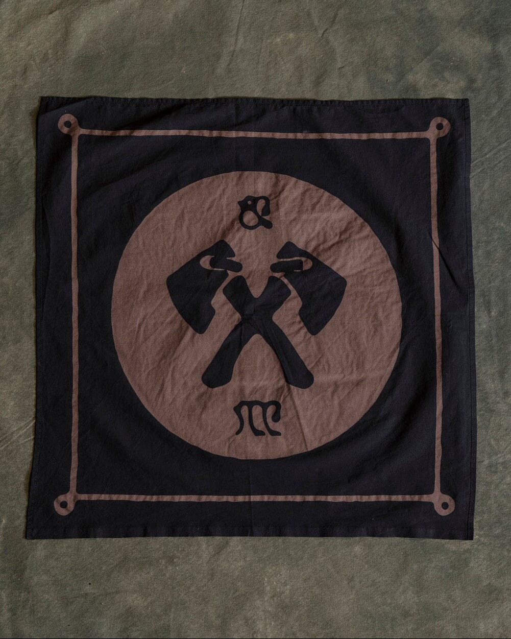 Axe Bandana - Black/Brown Accessories Bradley Mountain 
