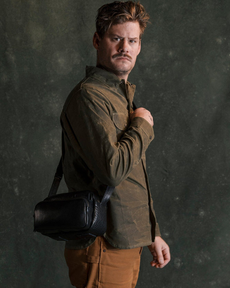 Rangefinder Bag - All Leather Black Accessories Bradley Mountain 