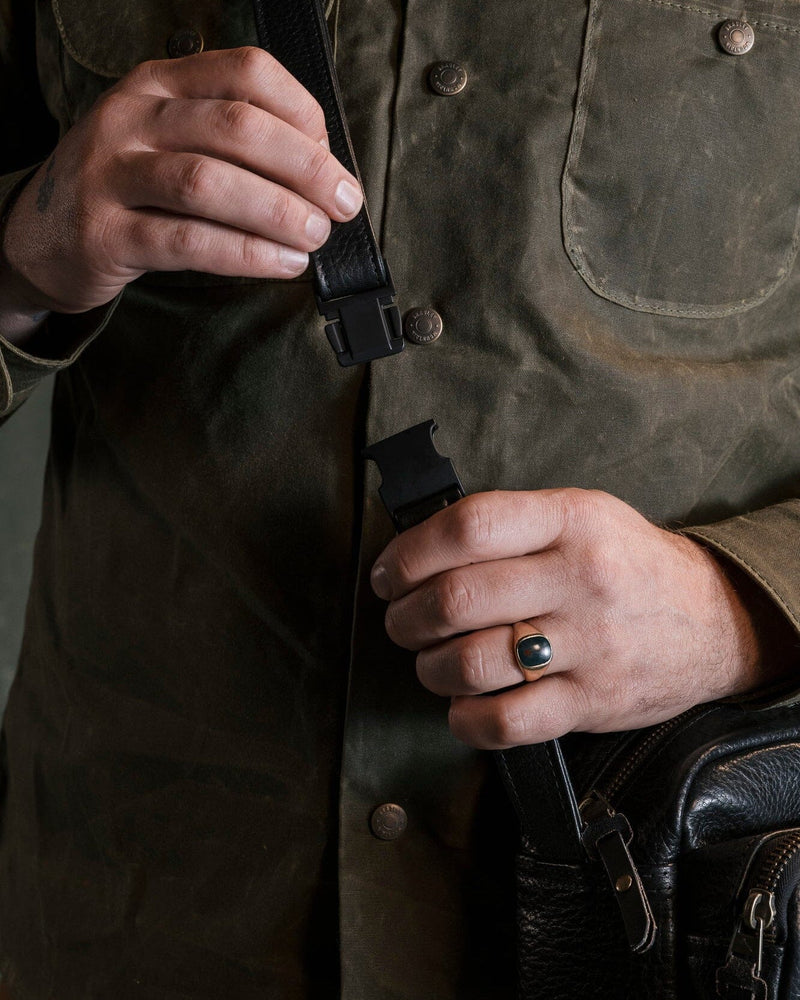 Rangefinder Bag - All Leather Black Accessories Bradley Mountain 