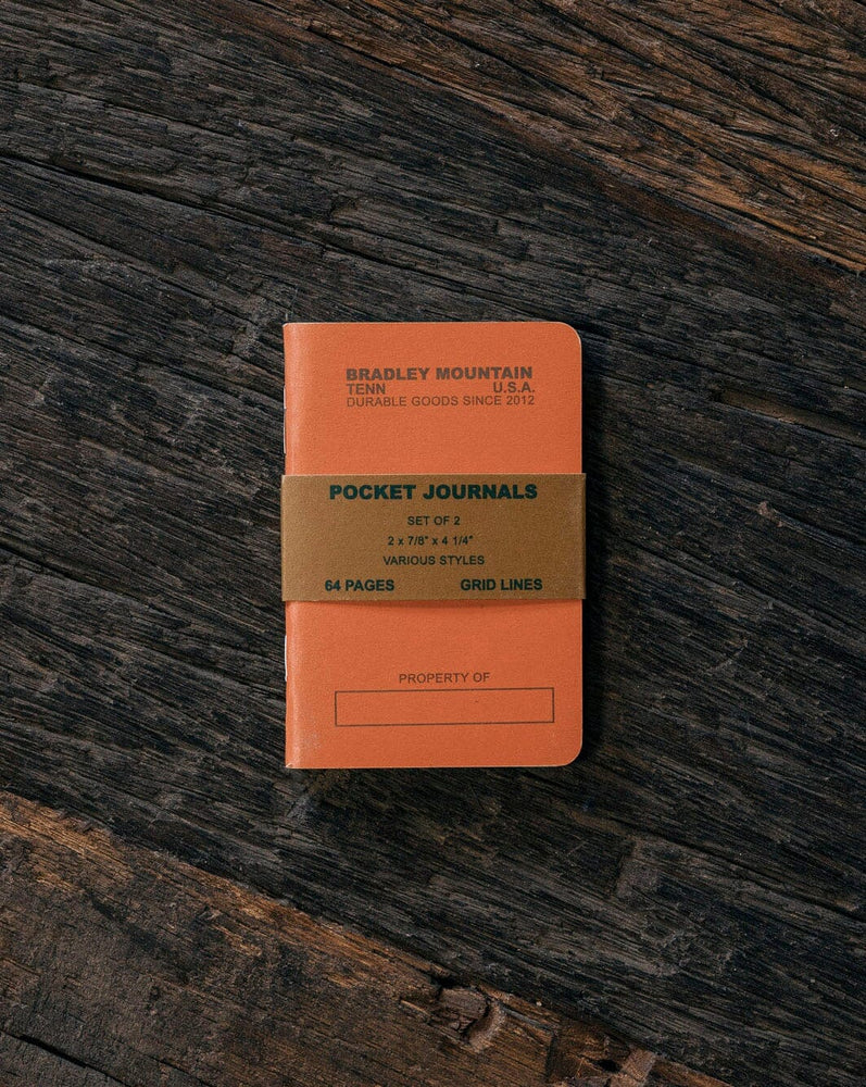 Pocket Journals - Orange - 2-Pack Bradley Mountain 