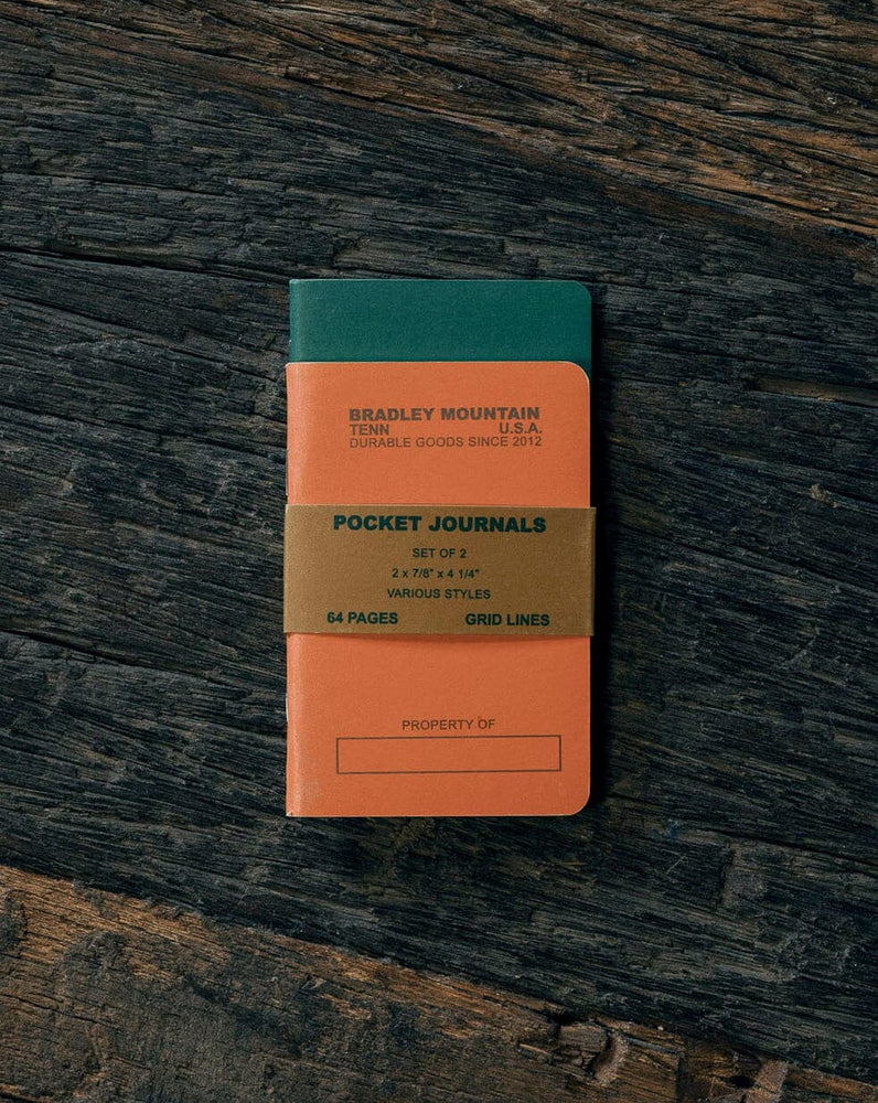 Pocket Journals - Orange - 2-Pack Bradley Mountain 