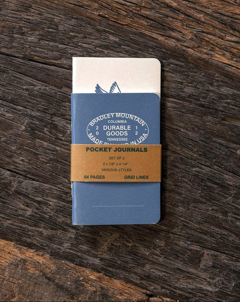 Pocket Journals - Blue - 2-Pack Bradley Mountain 