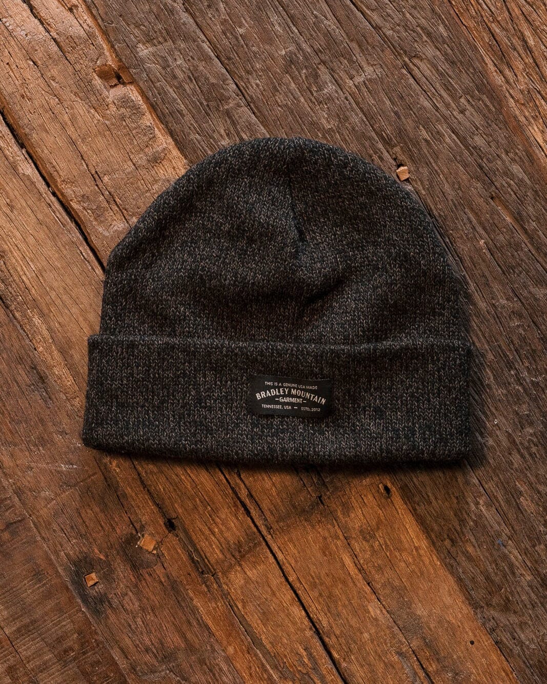 Melange Ragg Wool Beanie - Hunter Bradley Mountain 