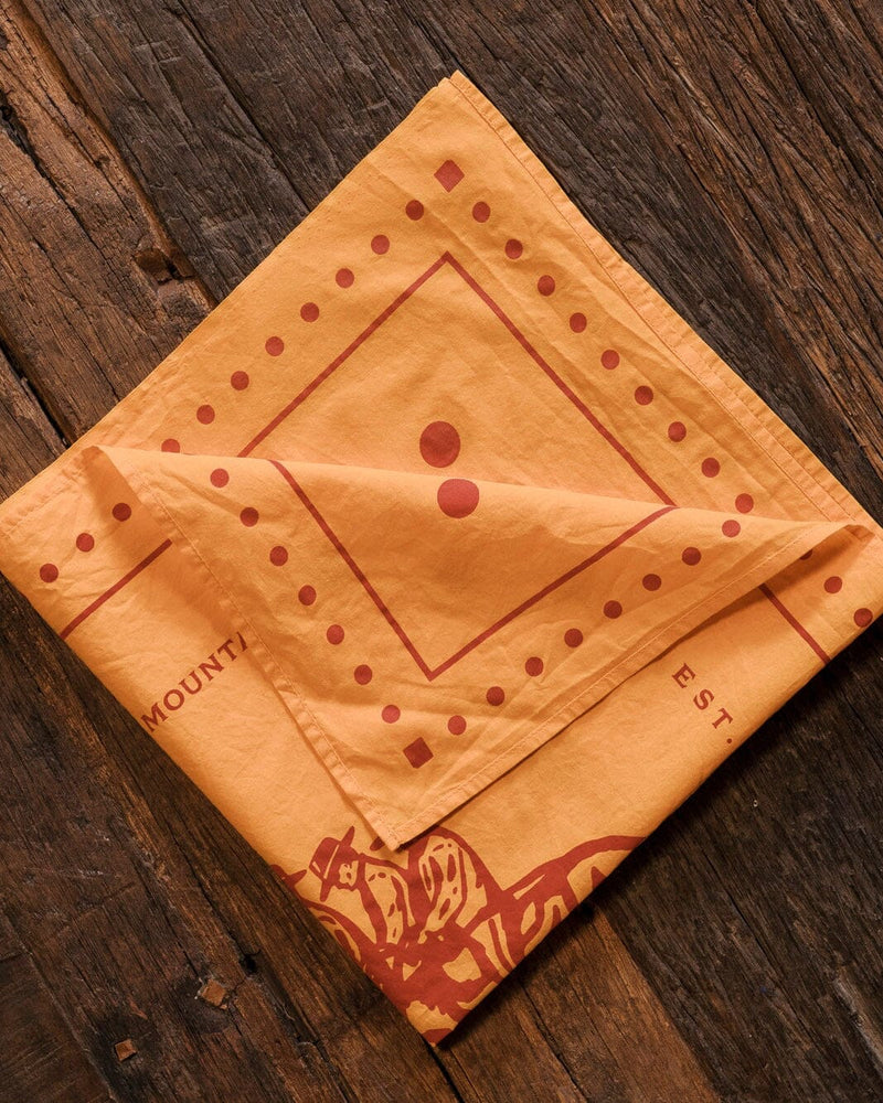 Wrangler Bandana - Gold/Red Accessories Bradley Mountain 