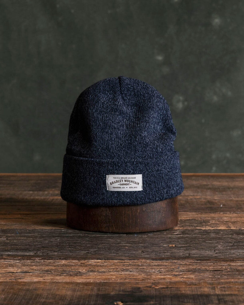 Melange Ragg Wool Beanie - Deep Sea Bradley Mountain 