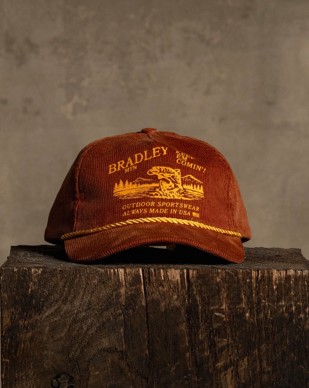 Fisherman Hat - Rust Cord Bradley Mountain 