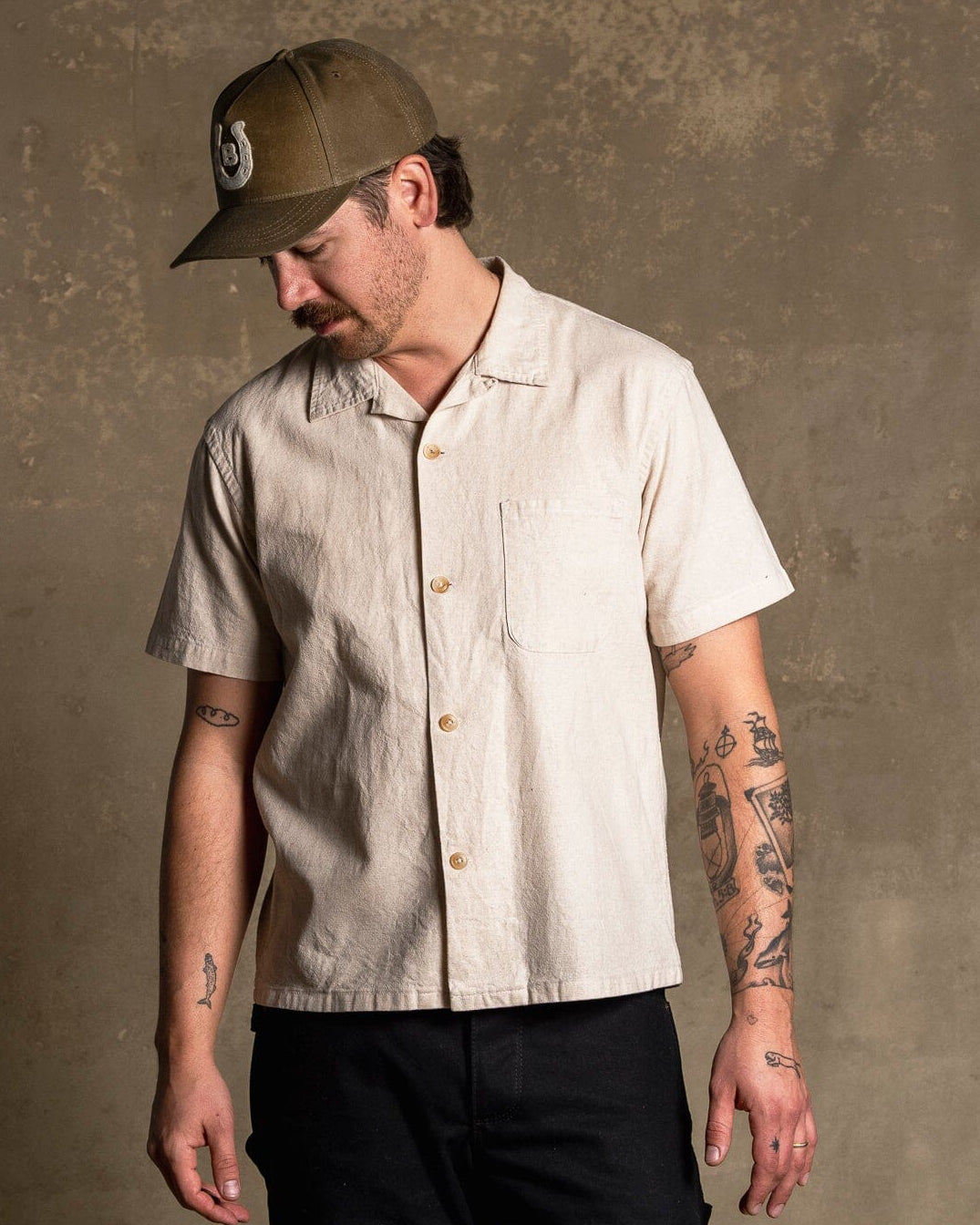 Wally Camp Shirt - Flax Bradley Mountain 