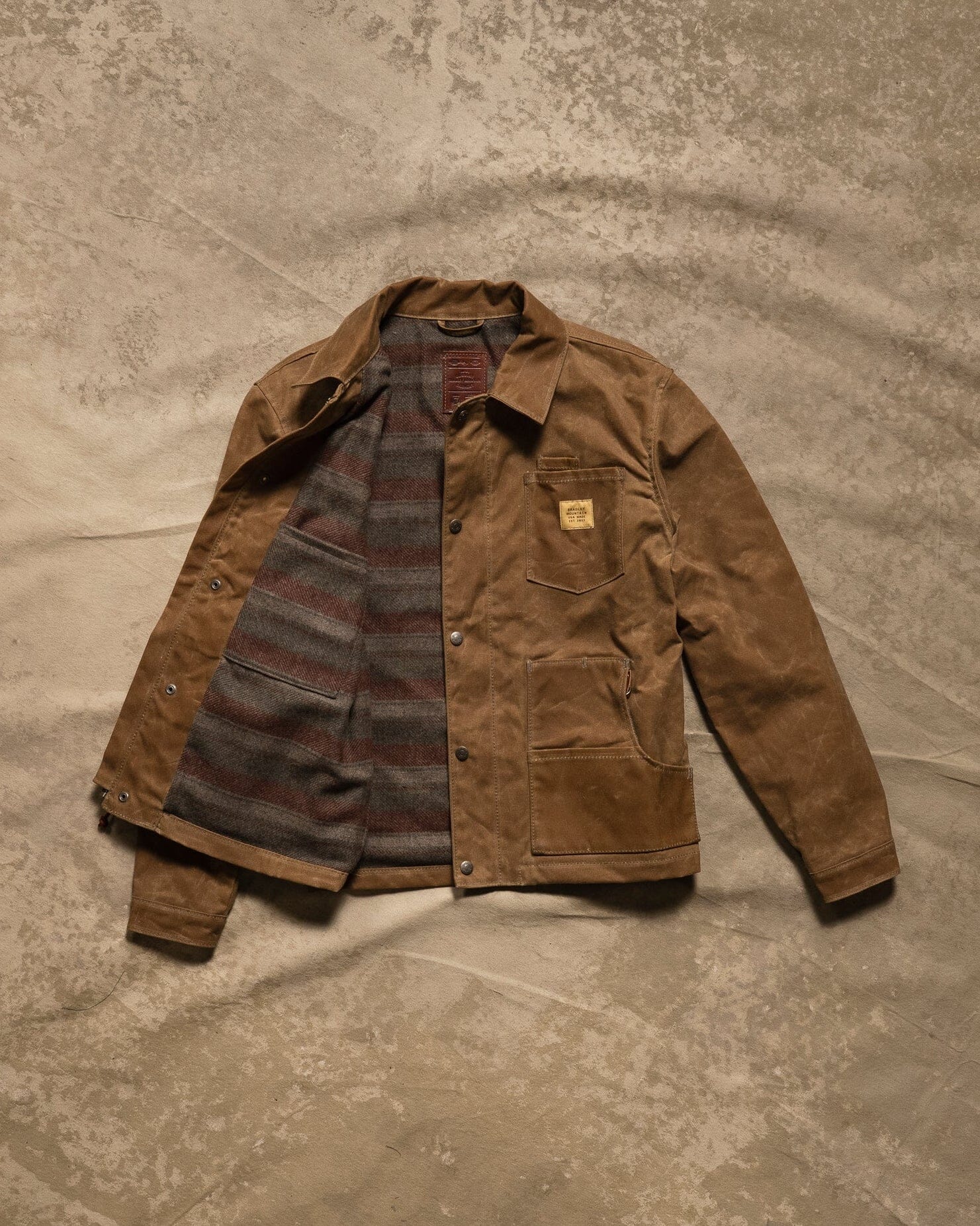 Cabin Jacket w/ Zipper - Brush Brown – Bradley Mountain