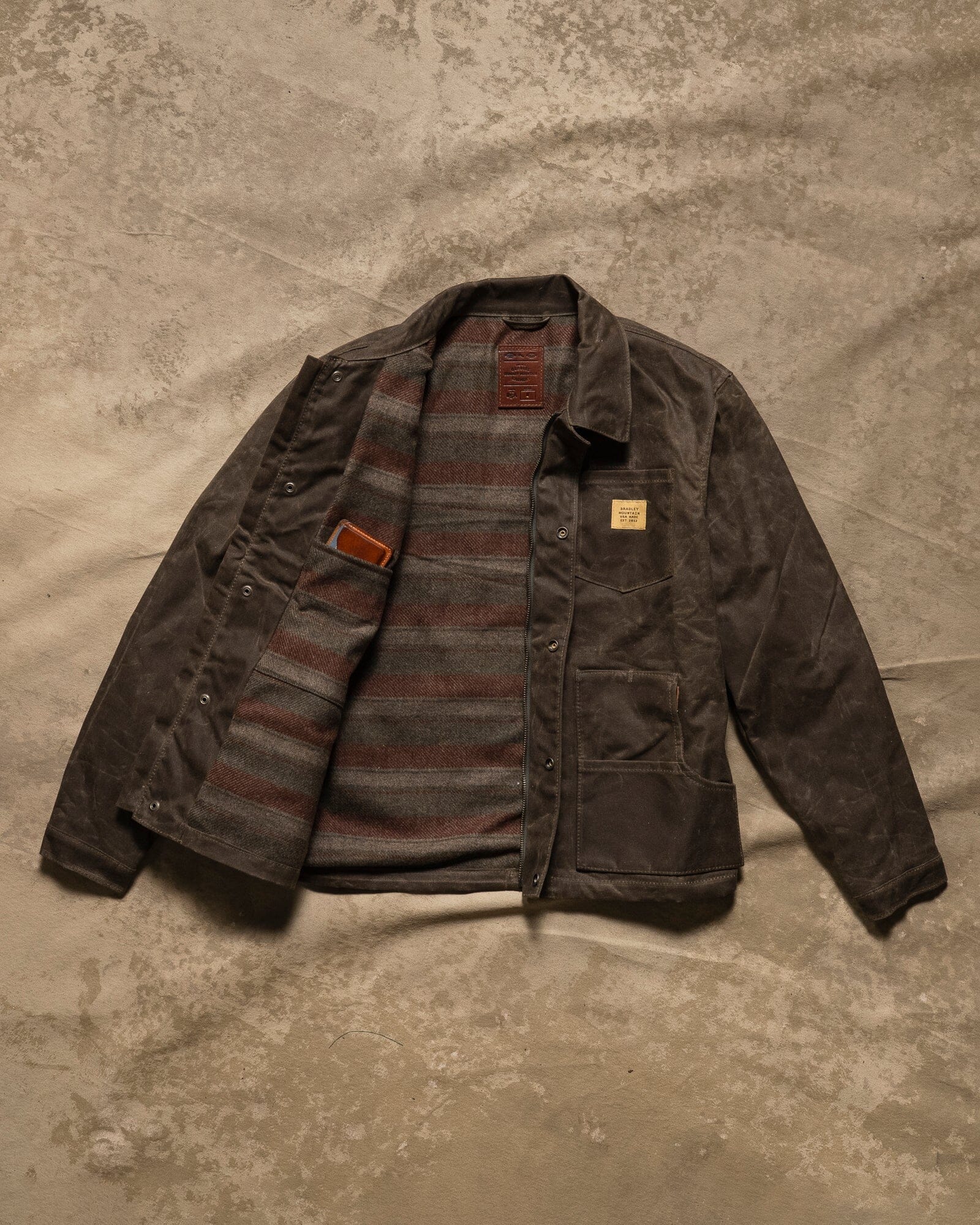 Cabin Jacket w/ Zipper - Oak – Bradley Mountain