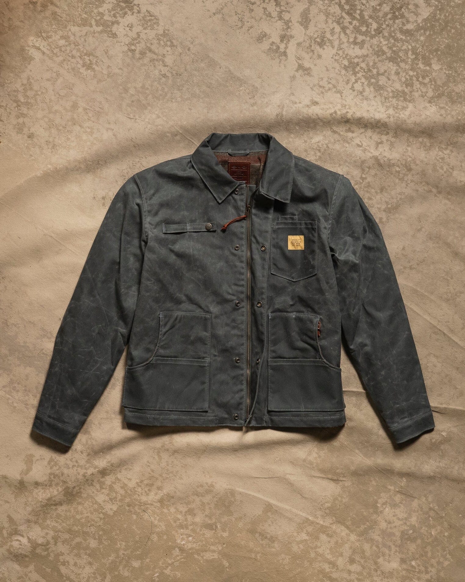 Cabin Jacket w/ Zipper - Charcoal – Bradley Mountain