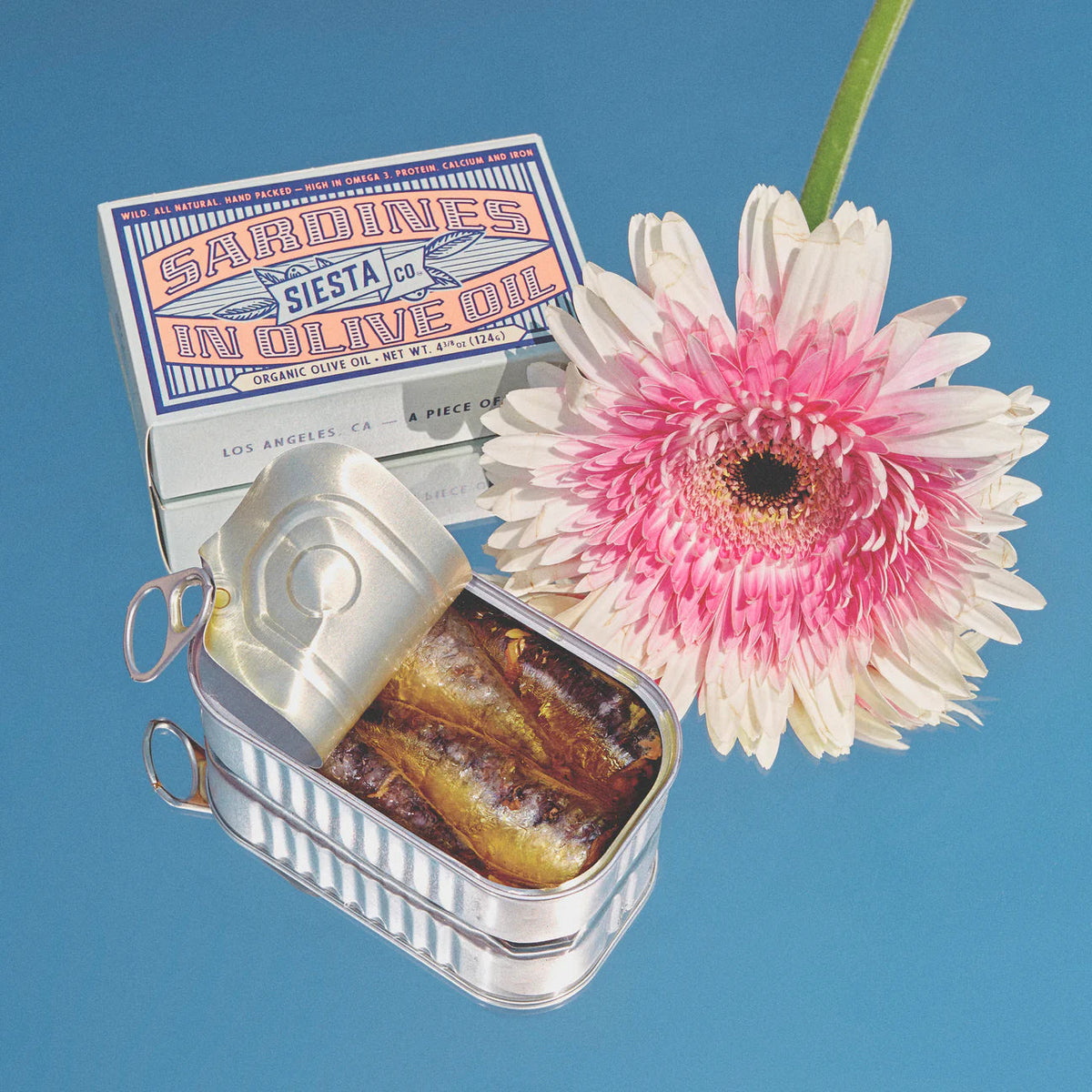 Sardines in Organic Olive Oil - Siesta Co. Bradley Mountain 