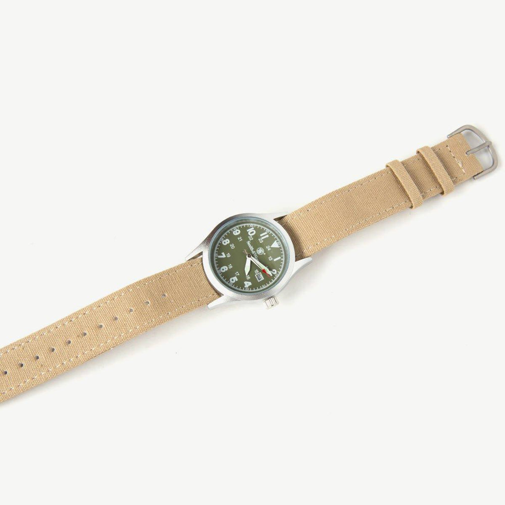 
            
                Load image into Gallery viewer, Military Watch - Silver / Drab Accessories Bradley Mountain 
            
        