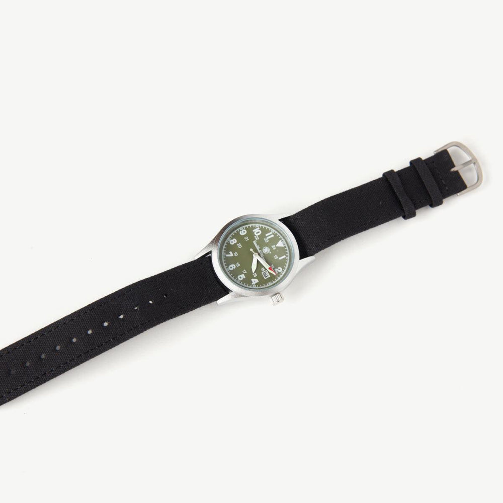 
            
                Load image into Gallery viewer, Military Watch - Silver / Drab Accessories Bradley Mountain 
            
        