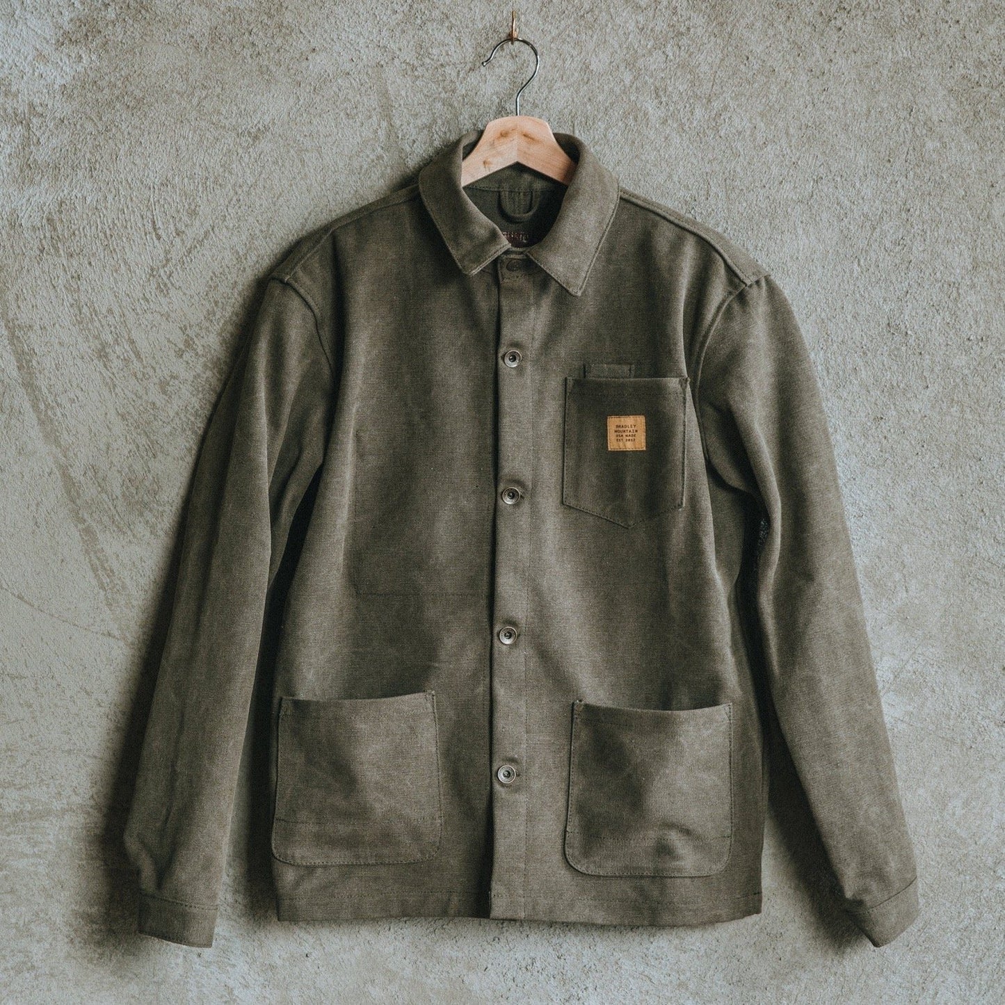 Edison Chore Coat - Stone Washed Olive Bradley Mountain 