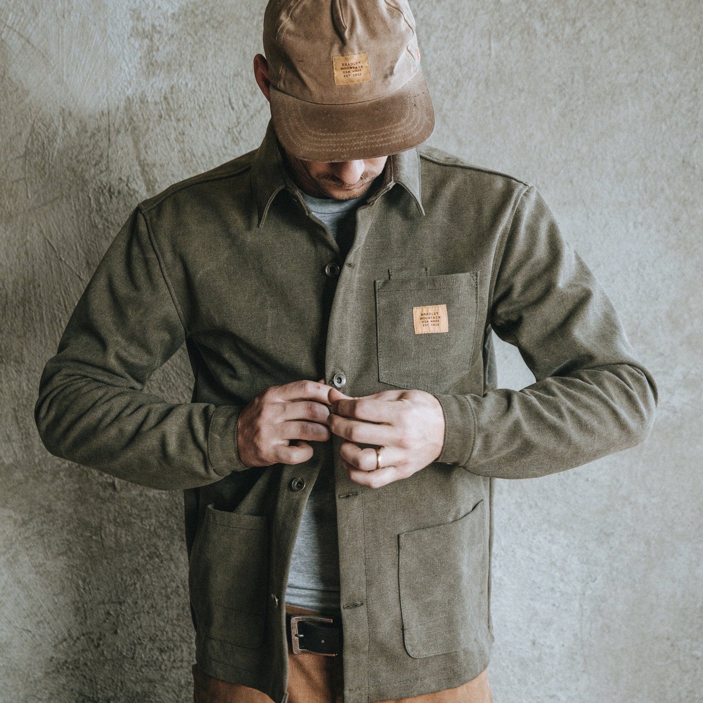 Edison Chore Coat - Stone Washed Olive Bradley Mountain 