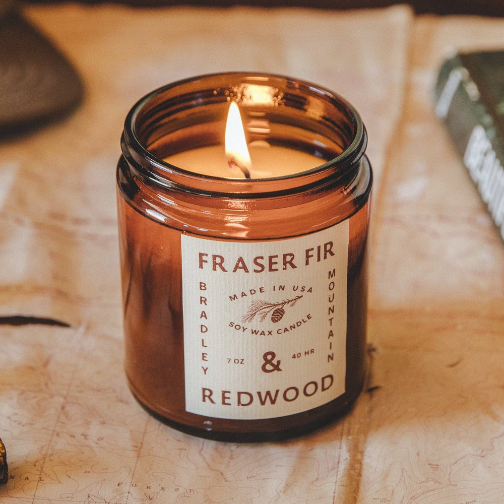 Fraser Fir & Redwood Candle Bradley Mountain 