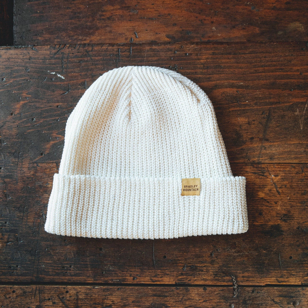 Cotton Watch Cap - Winter White Bradley Mountain 