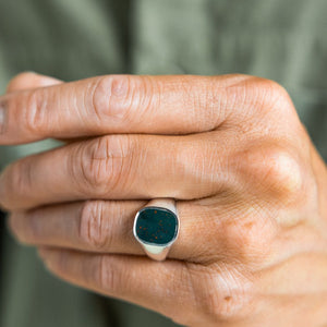 Bloodstone Signet Ring Bradley Mountain 