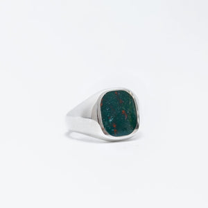 Bloodstone Signet Ring Bradley Mountain Silver 8 