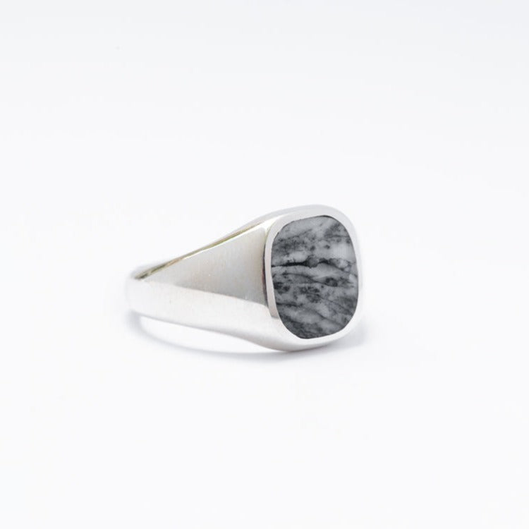 Pinestone Signet Ring Bradley Mountain Silver 7 
