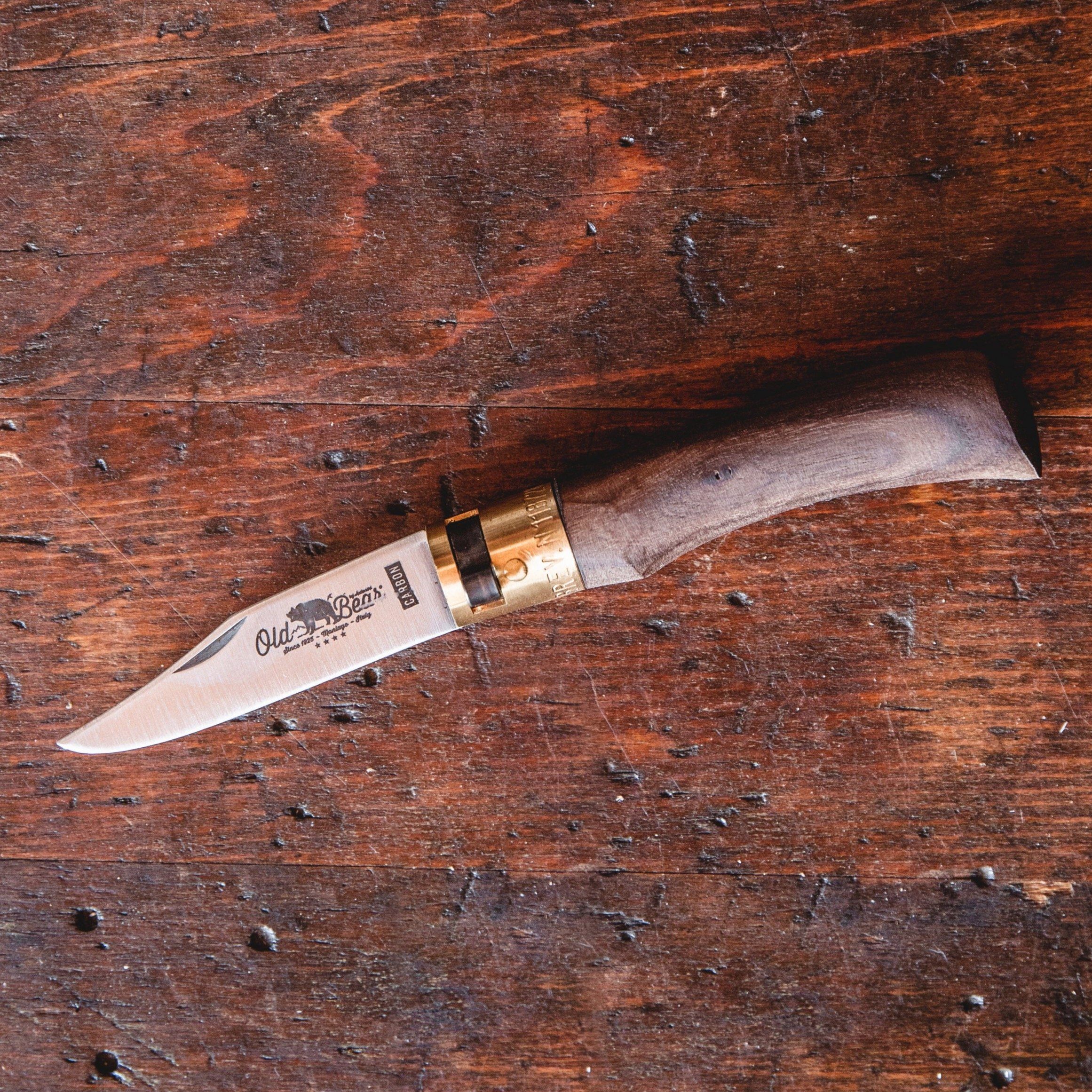 Old Bear Carbon Walnut Knife – Bradley Mountain