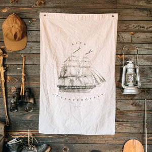 
            
                Load image into Gallery viewer, Clipper Ship Flag Bradley Mountain 
            
        