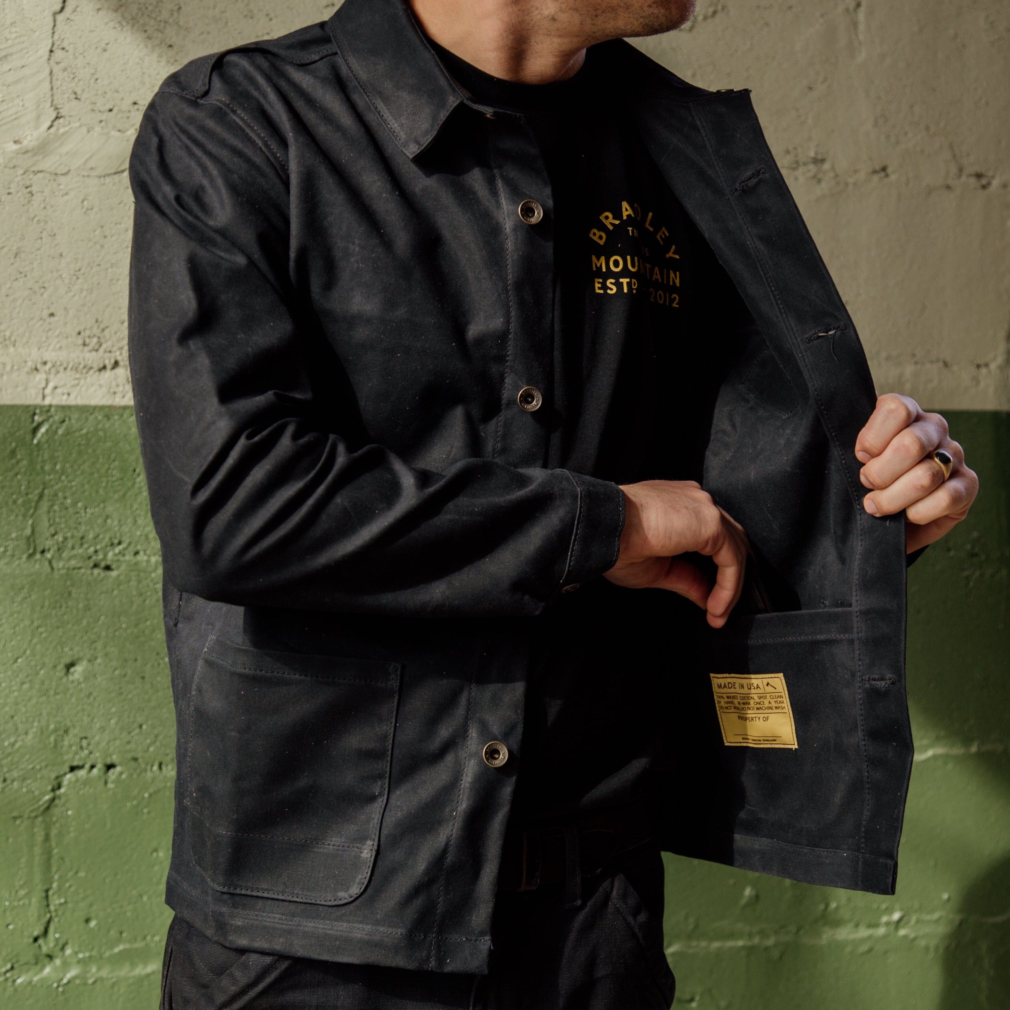 Edison Chore Coat - Black – Bradley Mountain