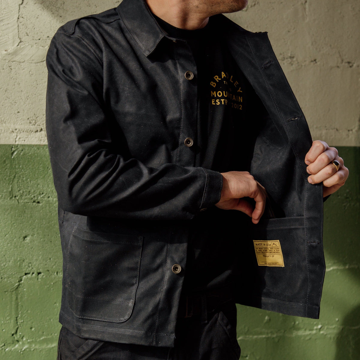 Edison Chore Coat - Black – Bradley Mountain