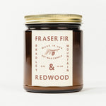 Fraser Fir & Redwood Candle Bradley Mountain 