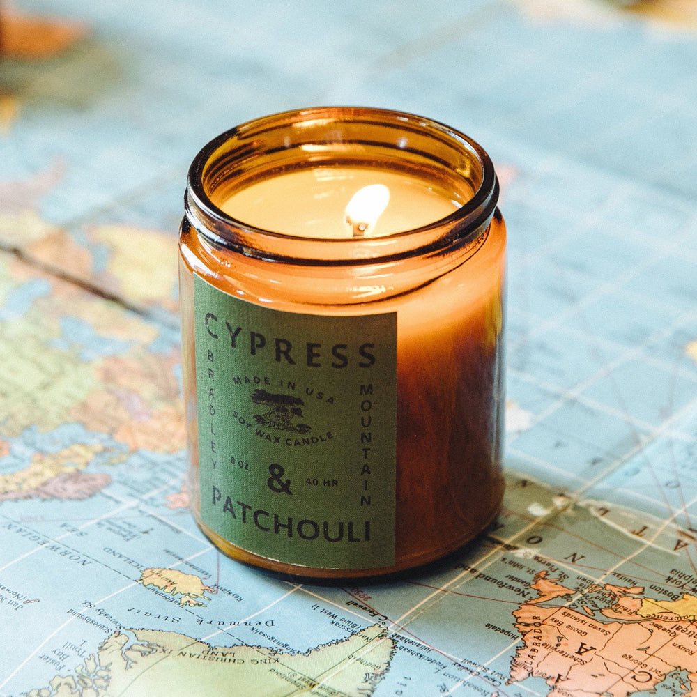 Cypress & Patchouli Candle Bradley Mountain 