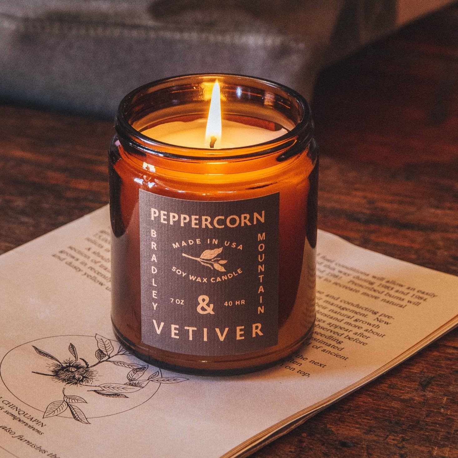 Peppercorn & Vetiver Candle Bradley Mountain