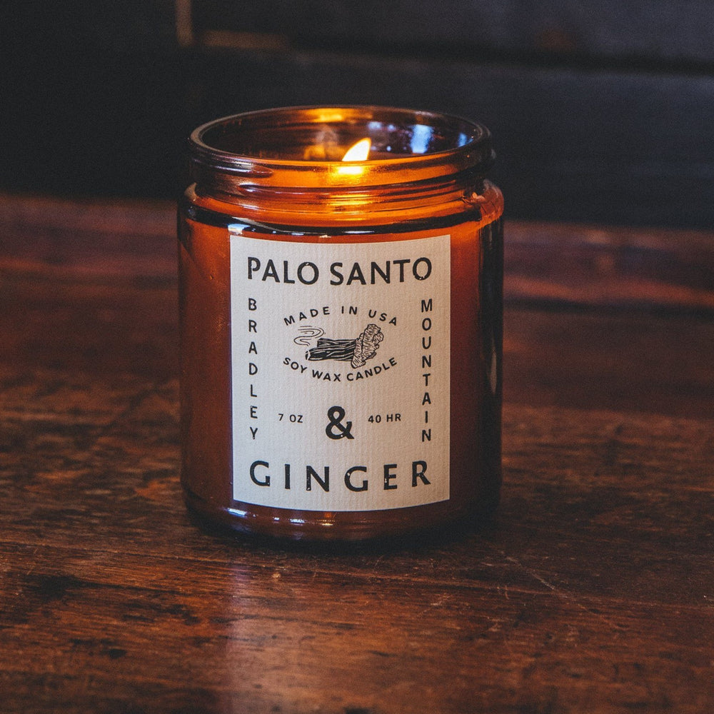 Palo Santo & Ginger Candle Bradley Mountain 
