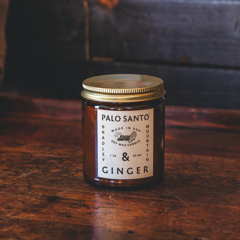Palo Santo & Ginger Candle Bradley Mountain 