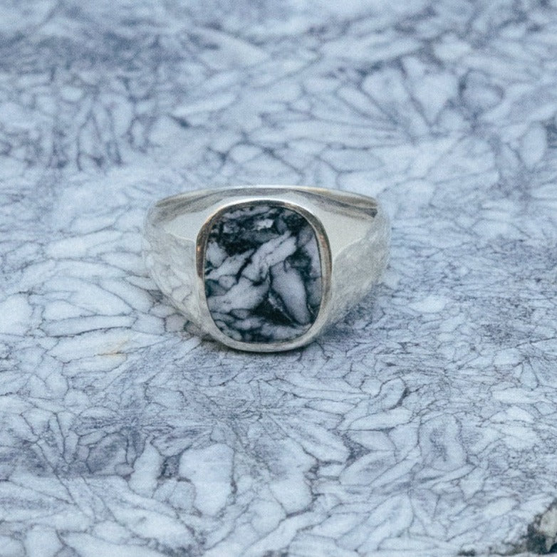 
            
                Load image into Gallery viewer, Pinestone Signet Ring Bradley Mountain 
            
        